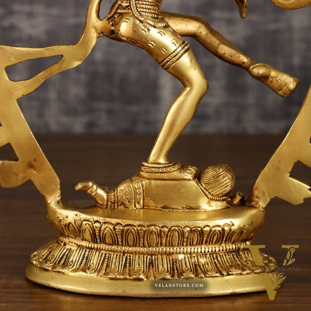 Pure Brass Nataraja statue with Oval Ring | 12 Inch Height | 3.2 KG