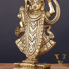 Pure Brass Nathdwara Shreenath Ji Idol 7"