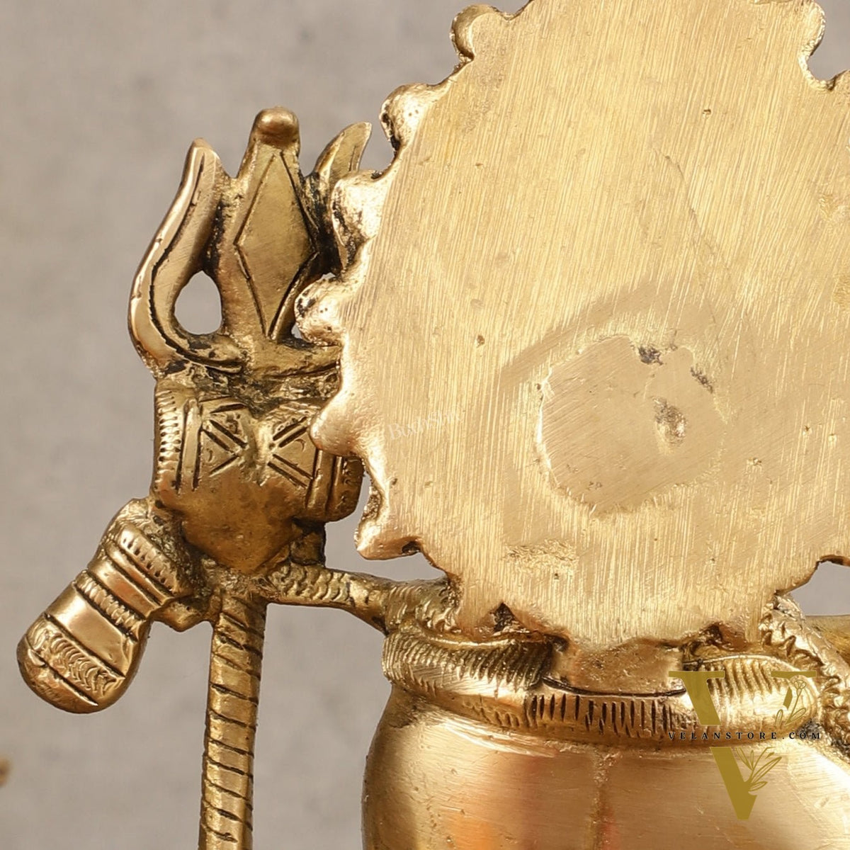 Pure Brass Neelkantha Shiva Drinking Halala Sculpture - 6 in Height