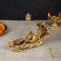 Pure Brass Padmanabha Swamy Idol 8"