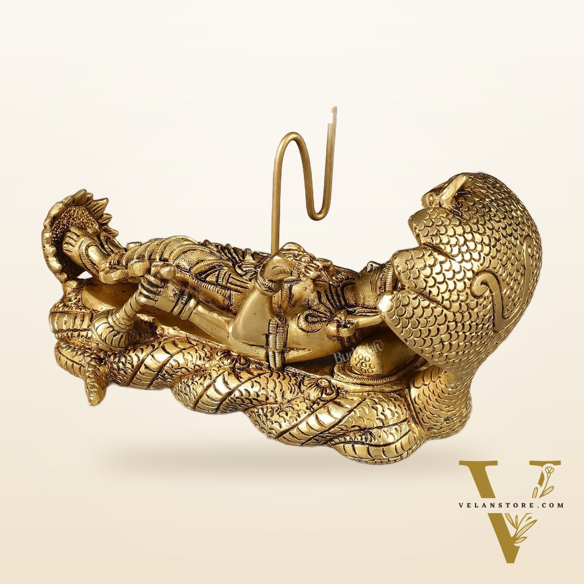 Pure Brass Padmanabha Swamy Idol 8"