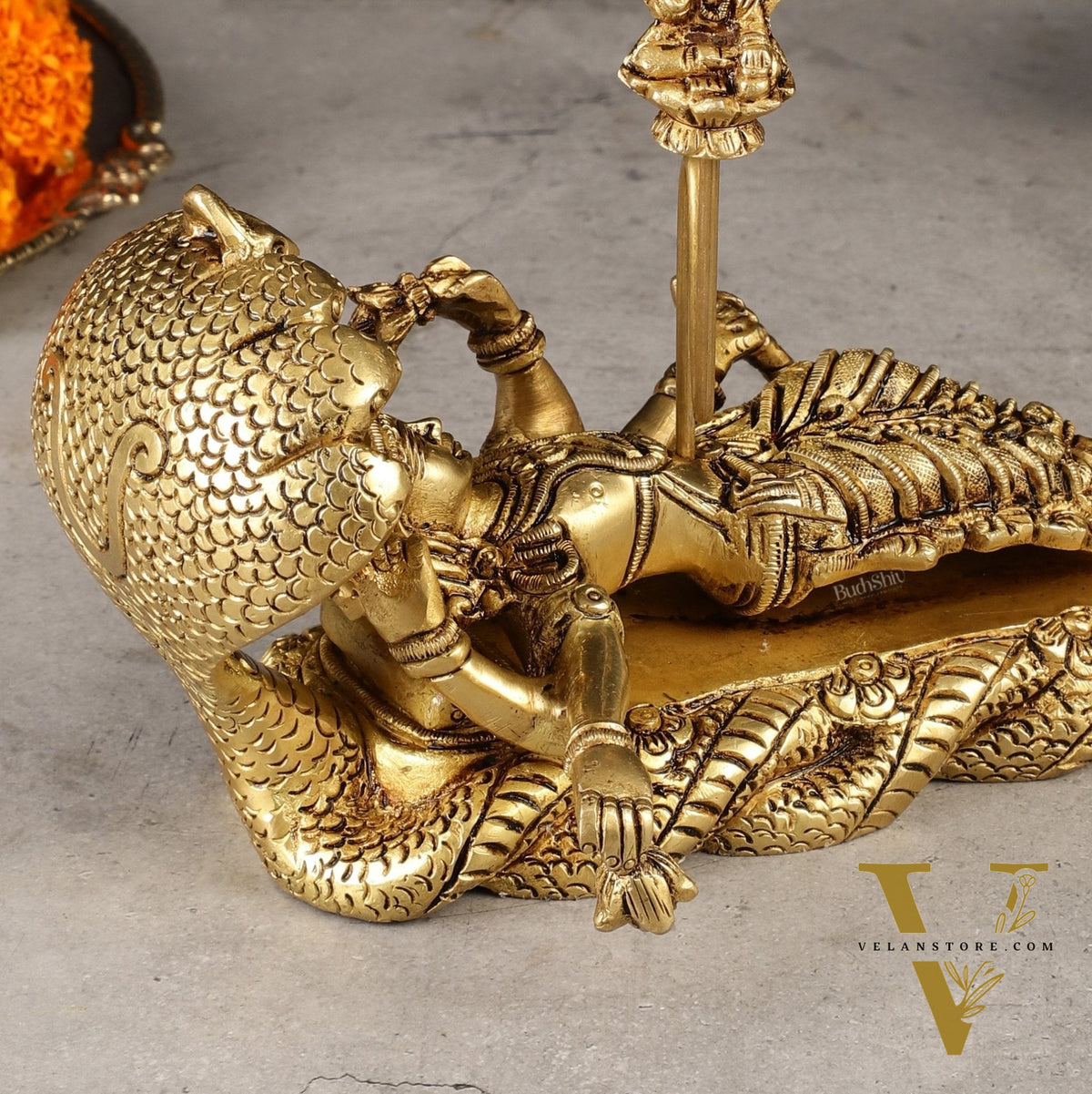 Pure Brass Padmanabha Swamy Idol 8"