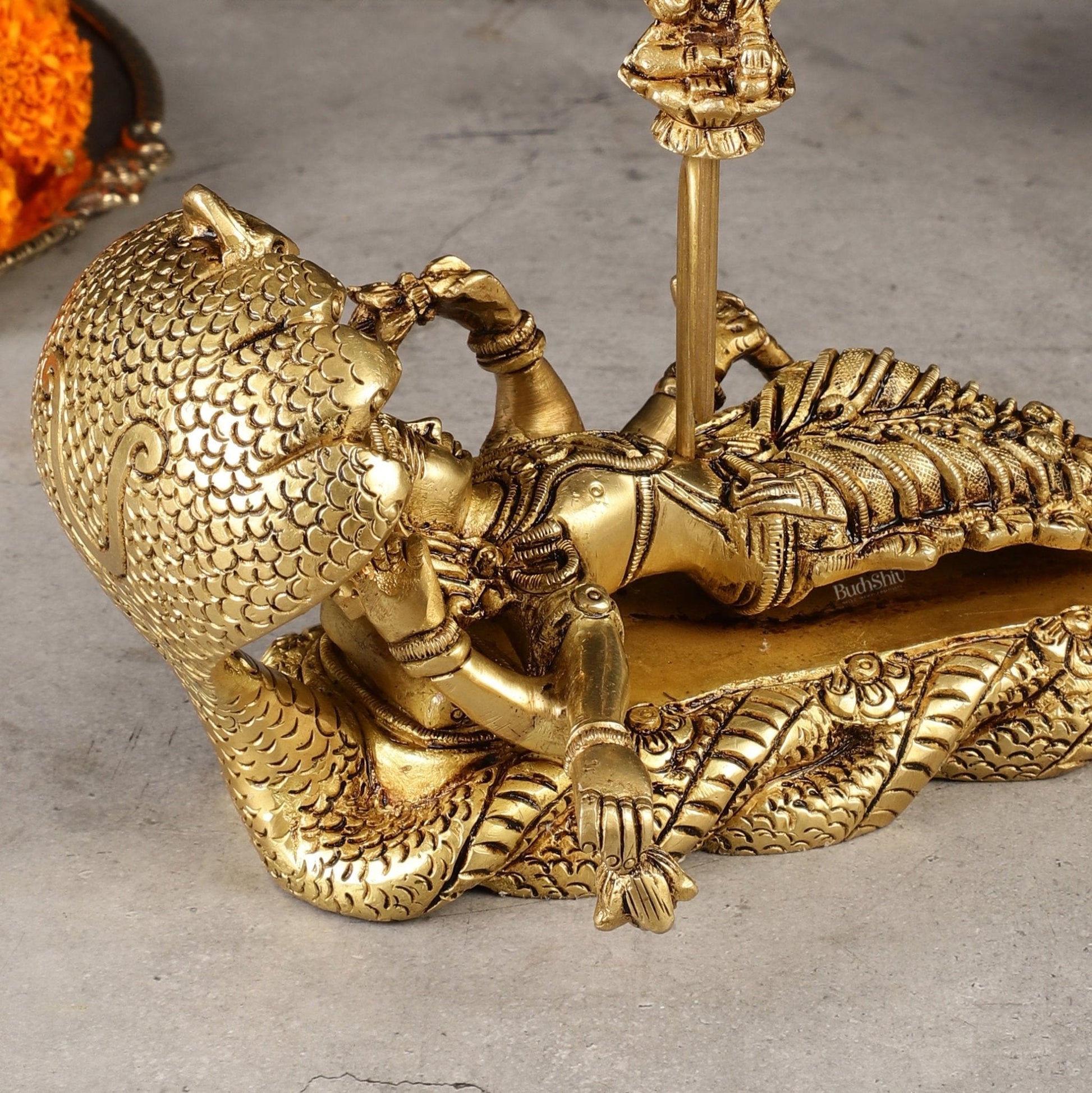 Pure Brass Padmanabha Swamy Idol 8"