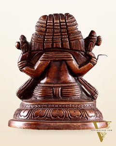 Pure Brass Panchmukhi Ganapati Idol 3.5"