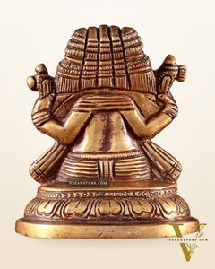 Pure Brass Panchmukhi Ganapati Idol 3.5"