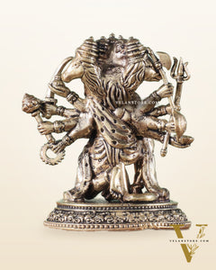 Pure Brass Panchmukhi Hanuman Idol - 3 inch