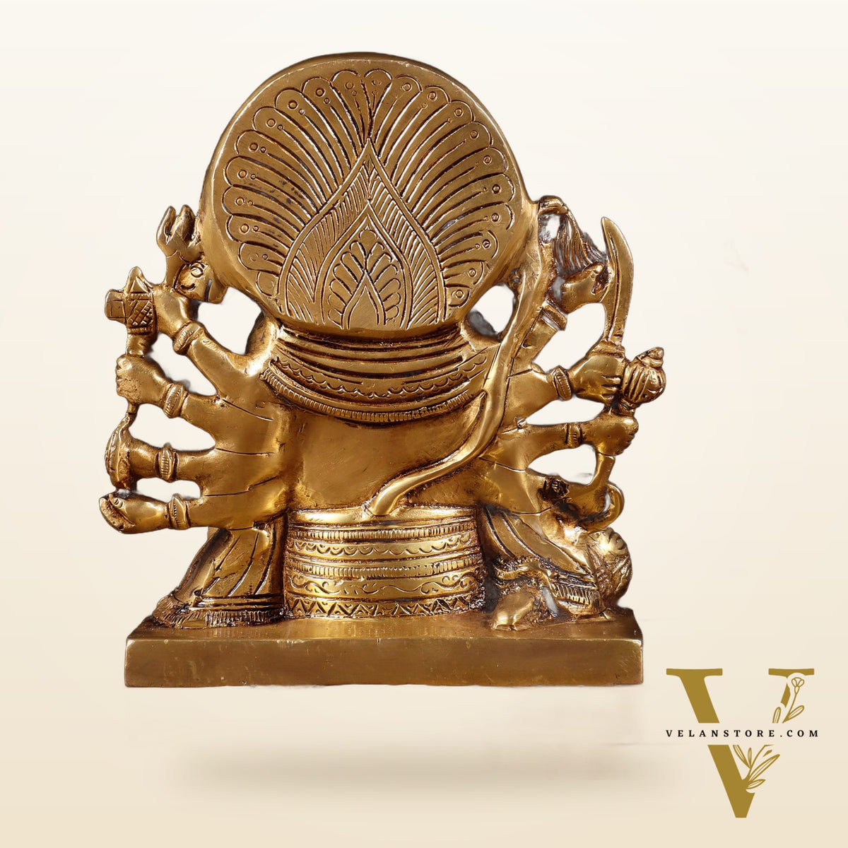 Pure Brass Panchmukhi Hanuman Statue 7.5 Inch