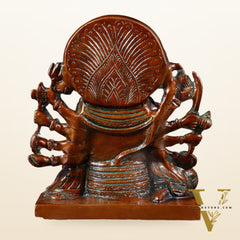 Pure Brass Panchmukhi Hanuman Statue – Chola Finish 7.5 Inch