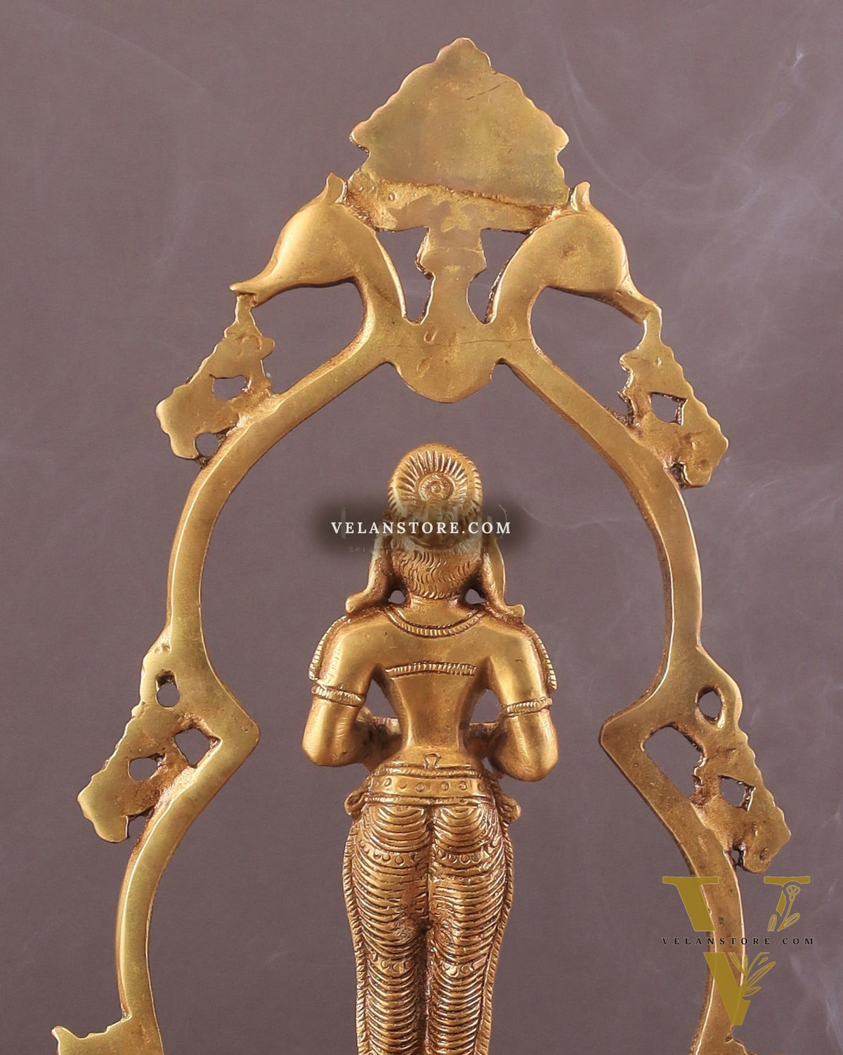 Pure Brass Pavai Deep Lady Lakshmi Statue with Multiple Diyas - 14"