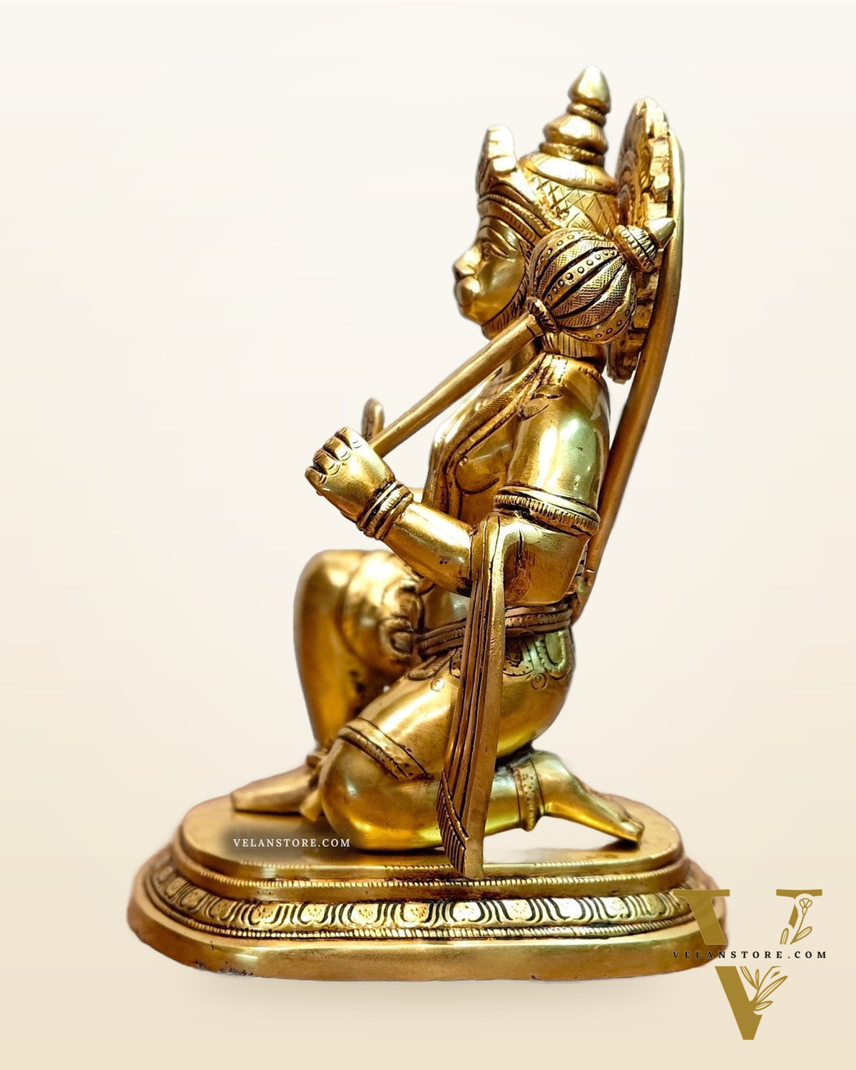 Pure Brass Powerful Lord Hanuman Statue 12 inch