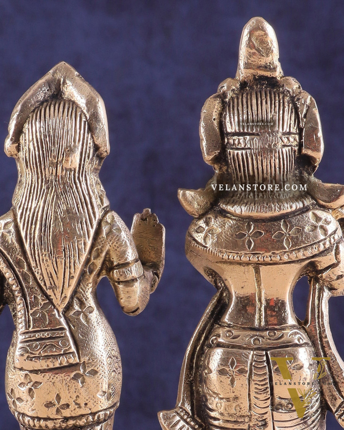 Pure Brass Radha Krishna Idol – 7 Inch | Divine Love Sculpture