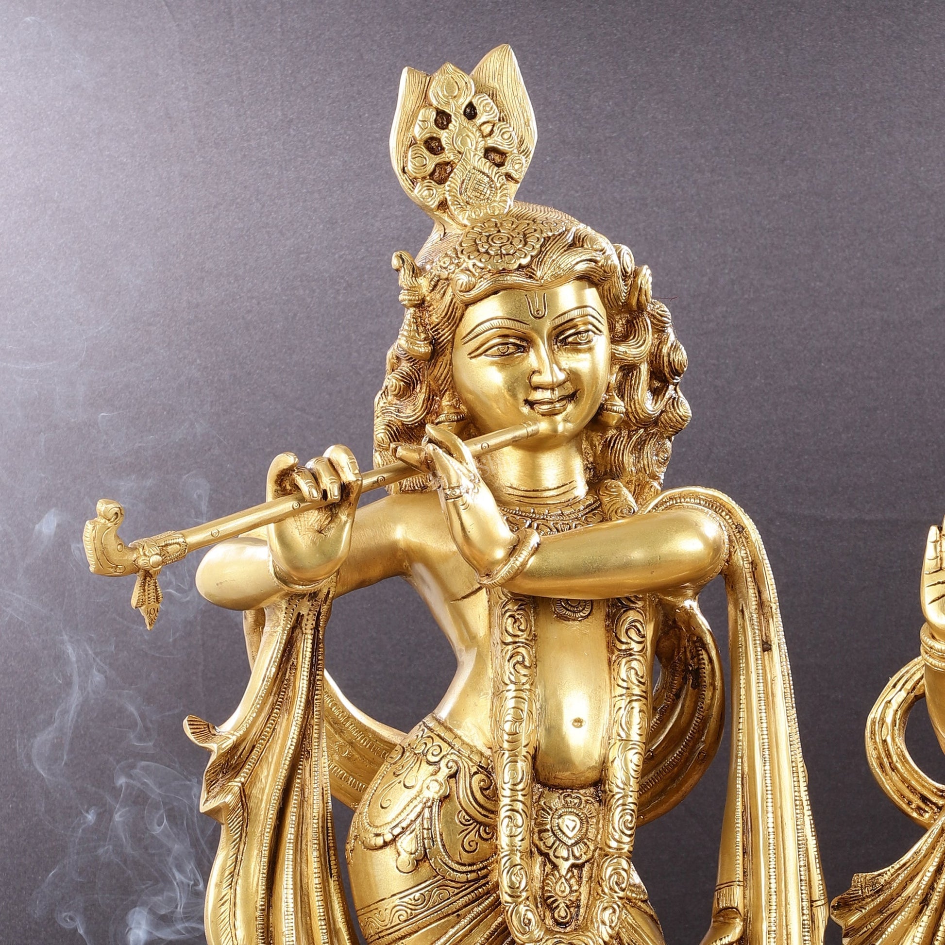 Pure Brass Radha Krishna idols 27 inch