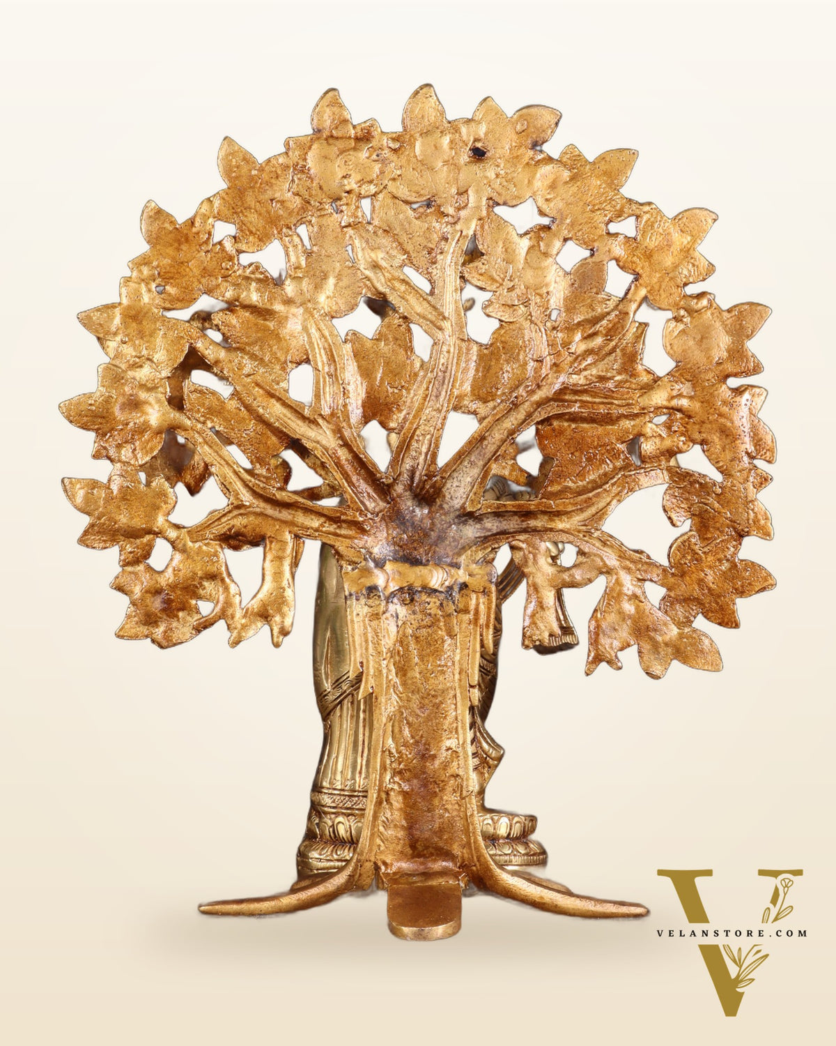 Pure Brass Radha Krishna with Kalpavriksha Tree Combo 12 inch