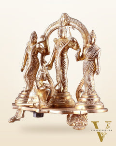 Pure Brass Ram Darbar Idol Set – 7.7”