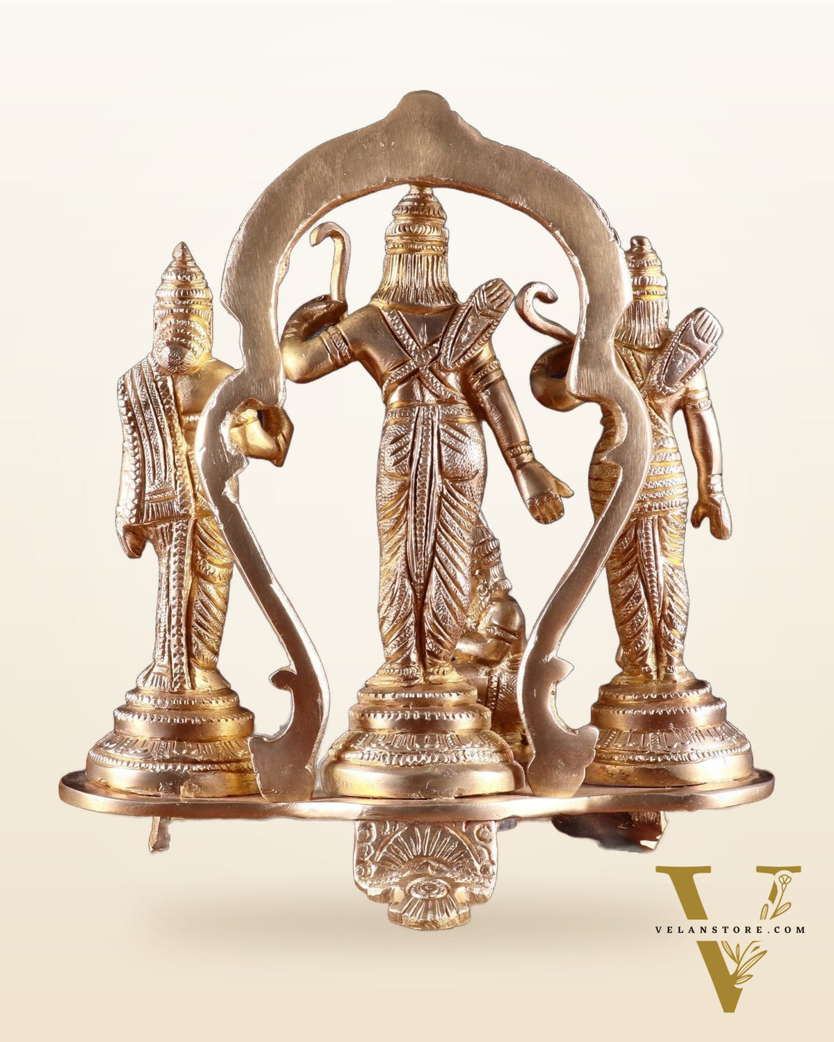 Pure Brass Ram Darbar Idol Set – 7.7”