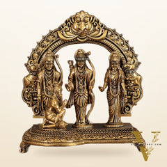 Pure Brass Ram Darbar Intricate Lightweight Idol - 6"