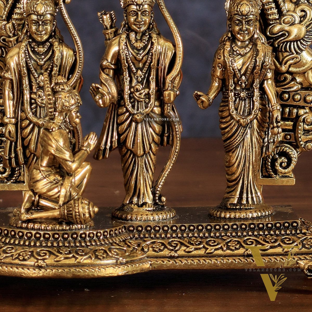Pure Brass Ram Darbar Intricate Lightweight Idol - 6"