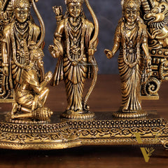 Pure Brass Ram Darbar Intricate Lightweight Idol - 6"