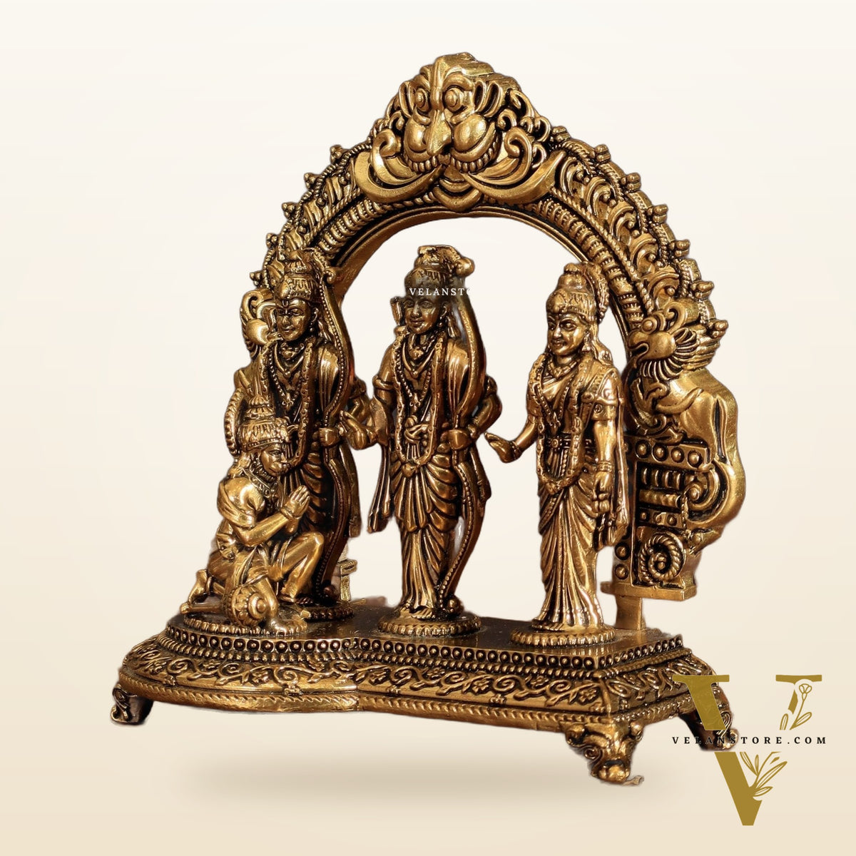 Pure Brass Ram Darbar Intricate Lightweight Idol - 6"