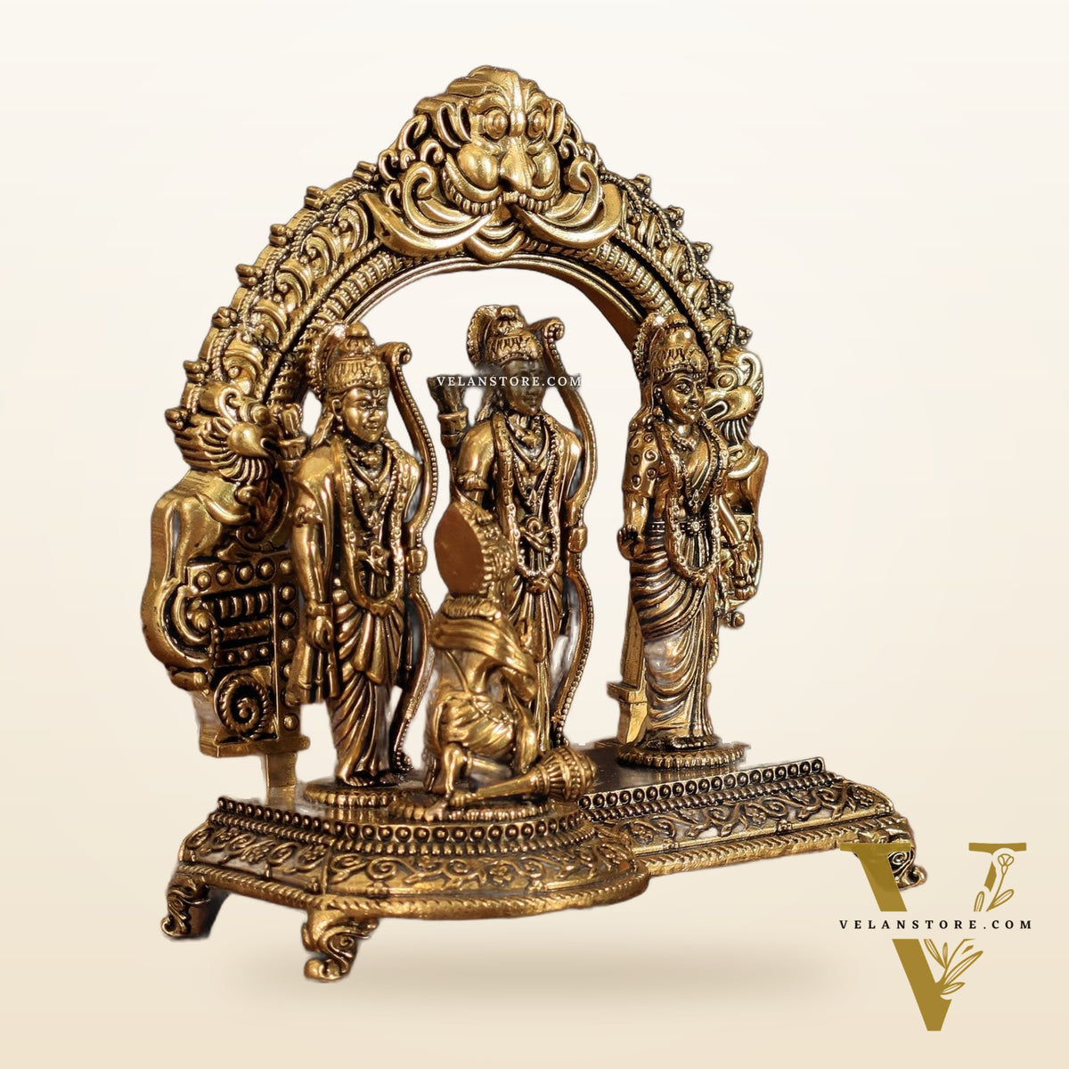 Pure Brass Ram Darbar Intricate Lightweight Idol - 6"