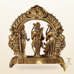 Pure Brass Ram Darbar Intricate Lightweight Idol - 6"