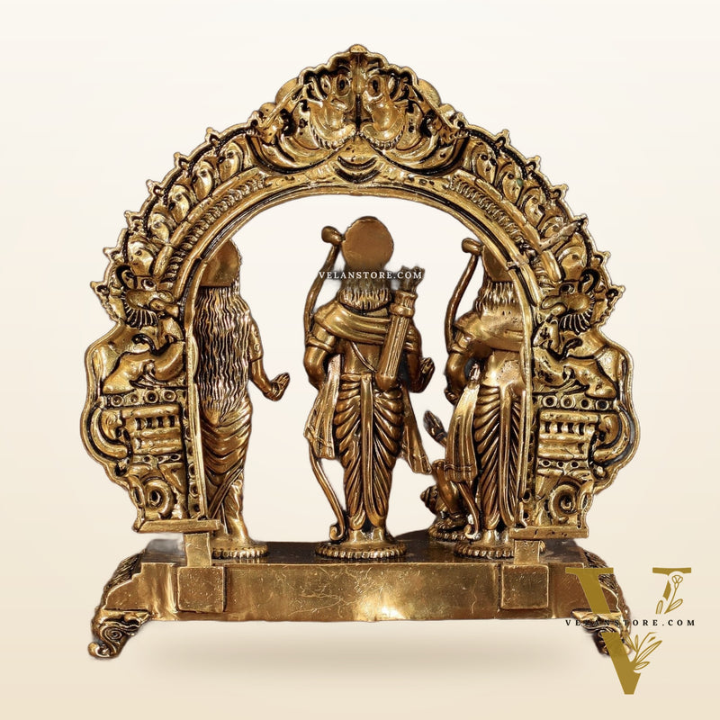 Pure Brass Ram Darbar Intricate Lightweight Idol - 6"