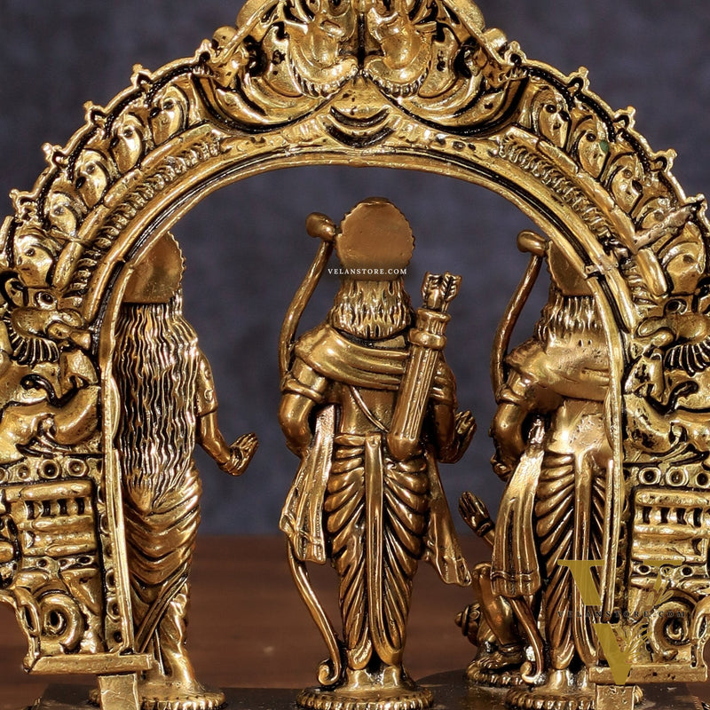 Pure Brass Ram Darbar Intricate Lightweight Idol - 6"