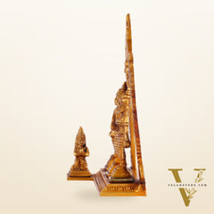 Pure Brass Ram Darbar - Perfect for Your Mandir - 6 Inch Height