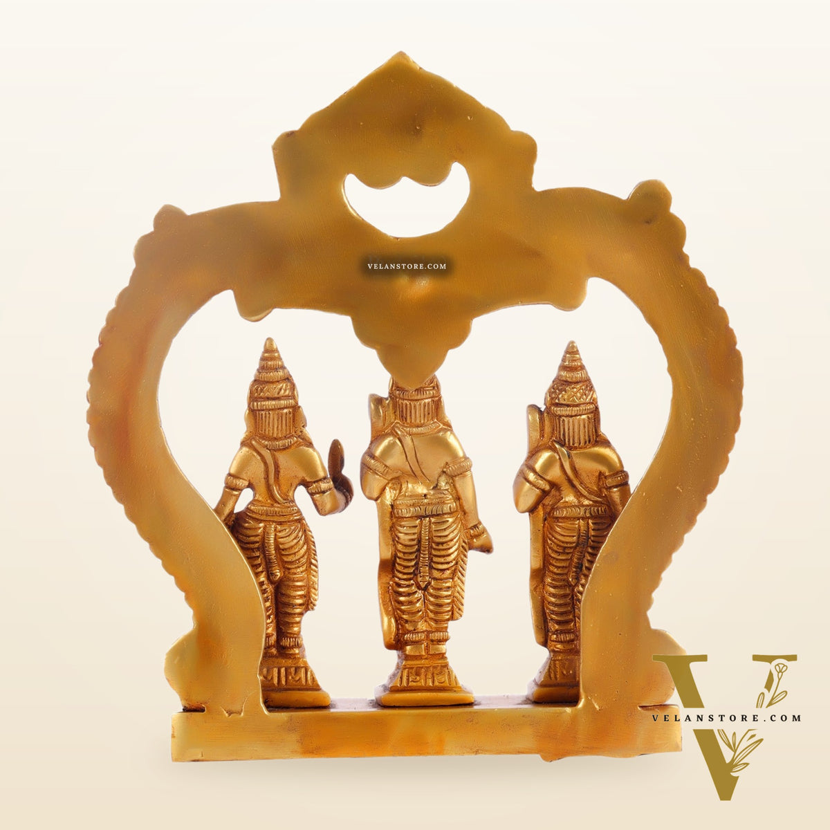 Pure Brass Ram Darbar - Perfect for Your Mandir - 6 Inch Height