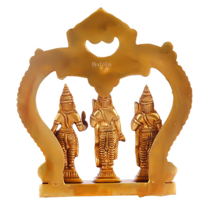 Pure Brass Ram Darbar - Perfect for Your Mandir - 6 Inch Height