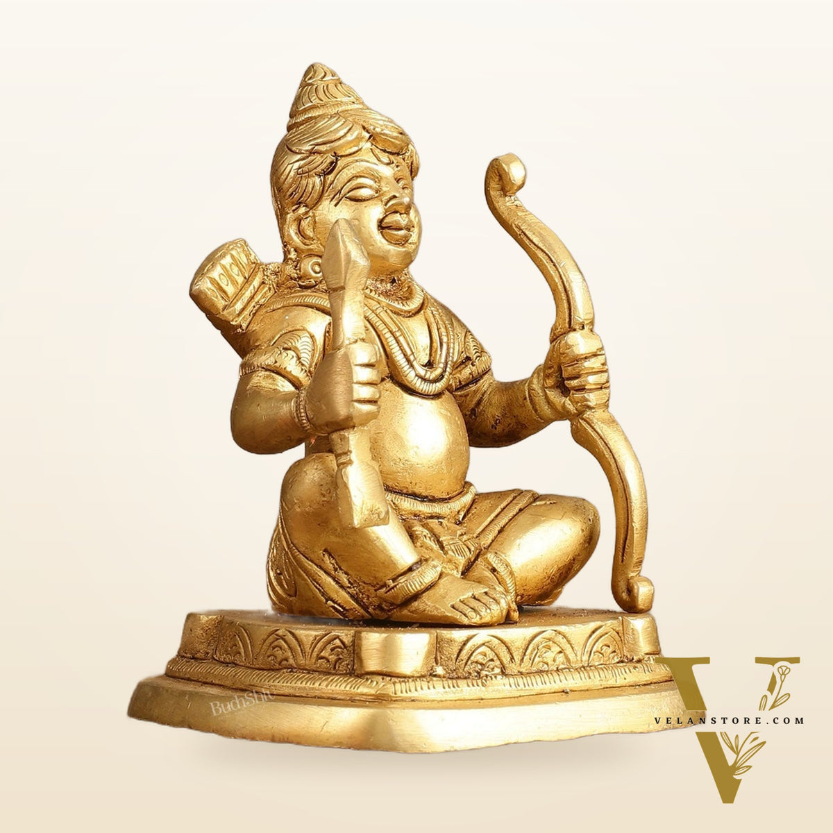 Pure Brass Ram Lalla Idol - 5 Inch Height