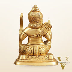Pure Brass Ram Lalla Idol - 5 Inch Height