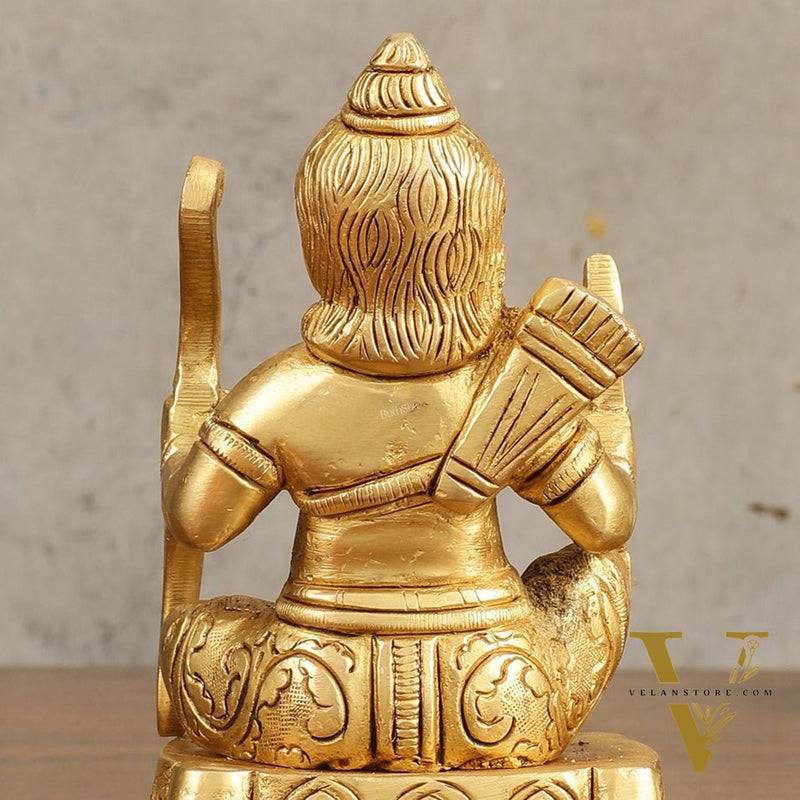 Pure Brass Ram Lalla Idol - 5 Inch Height