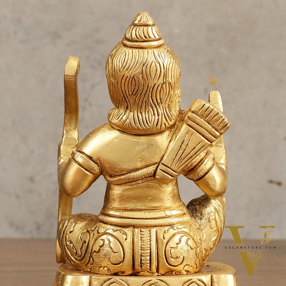 Pure Brass Ram Lalla Idol - 5 Inch Height
