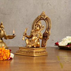 Pure Brass Ram Lalla Idol - 6.5 Inch | Exquisite Hindu God Statue