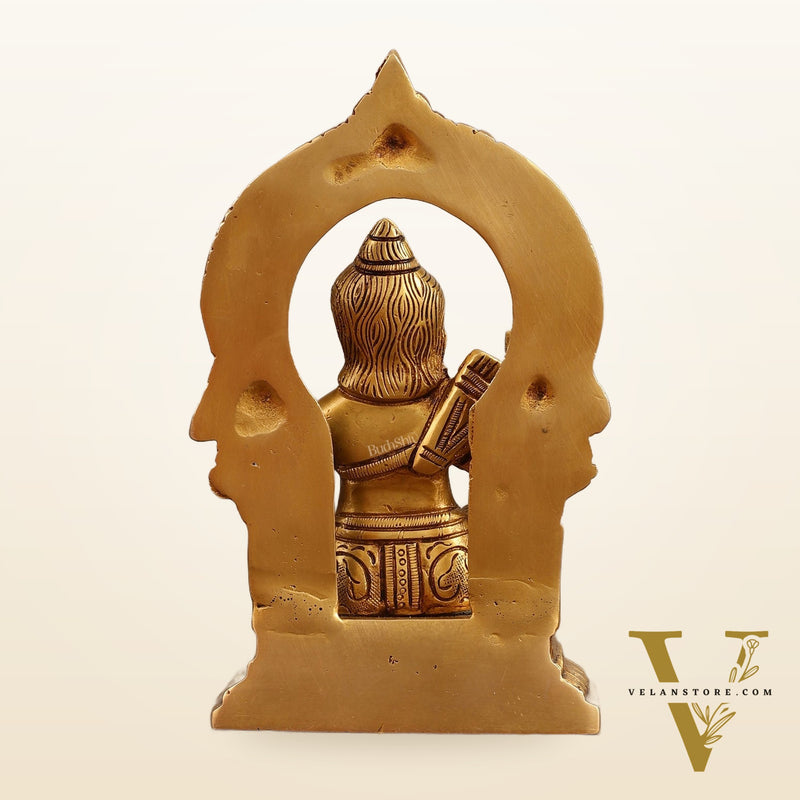 Pure Brass Ram Lalla Idol - 6.5 Inch | Exquisite Hindu God Statue
