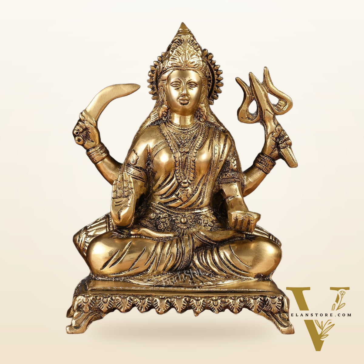 Pure Brass Santoshi Mata Idol 9"