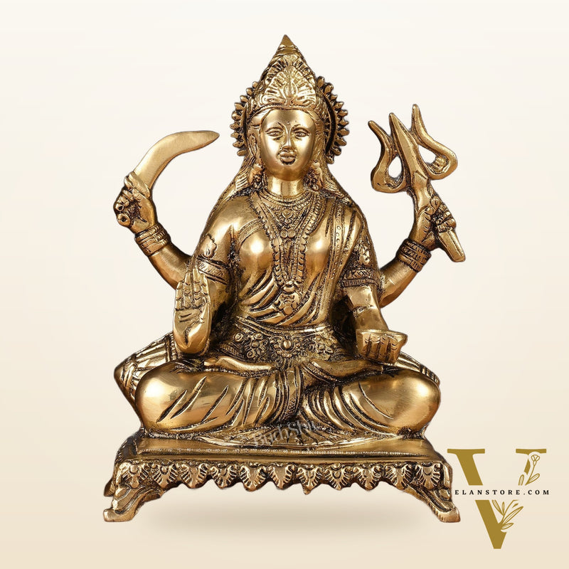 Pure Brass Santoshi Mata Idol 9"