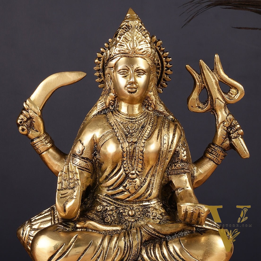 Pure Brass Santoshi Mata Idol 9"