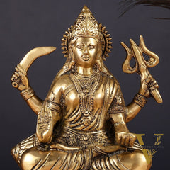 Pure Brass Santoshi Mata Idol 9"