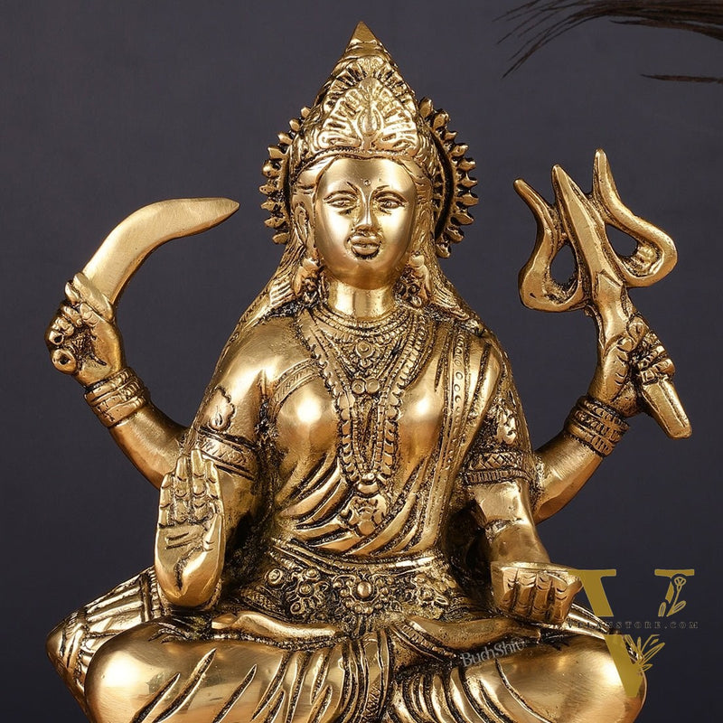 Pure Brass Santoshi Mata Idol 9"