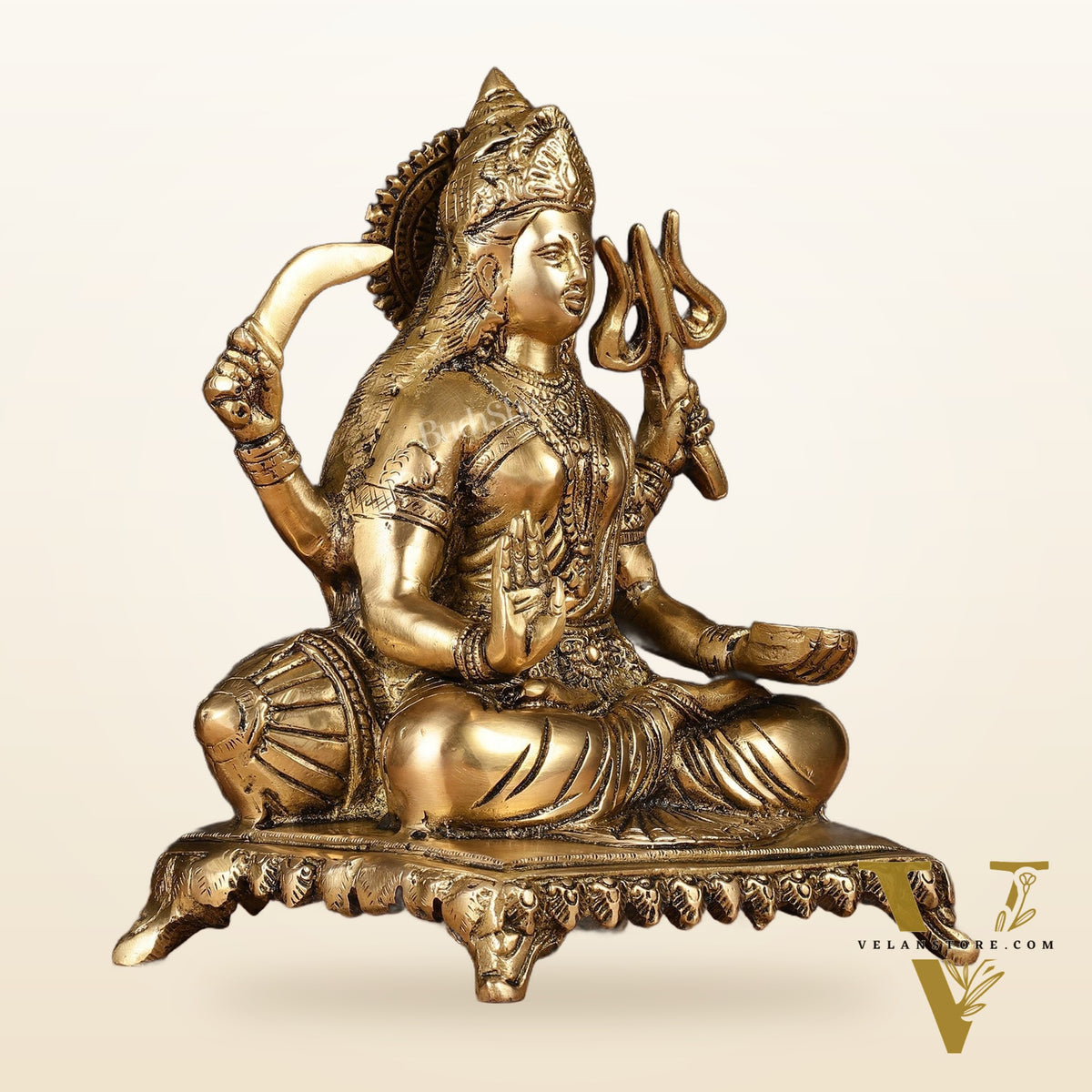 Pure Brass Santoshi Mata Idol 9"