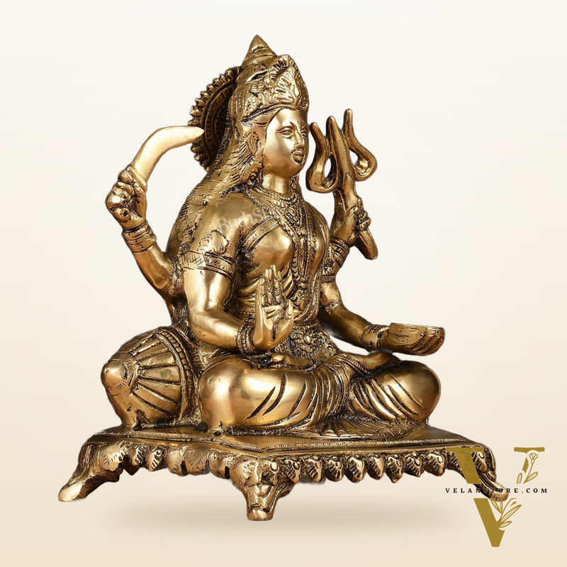 Pure Brass Santoshi Mata Idol 9"