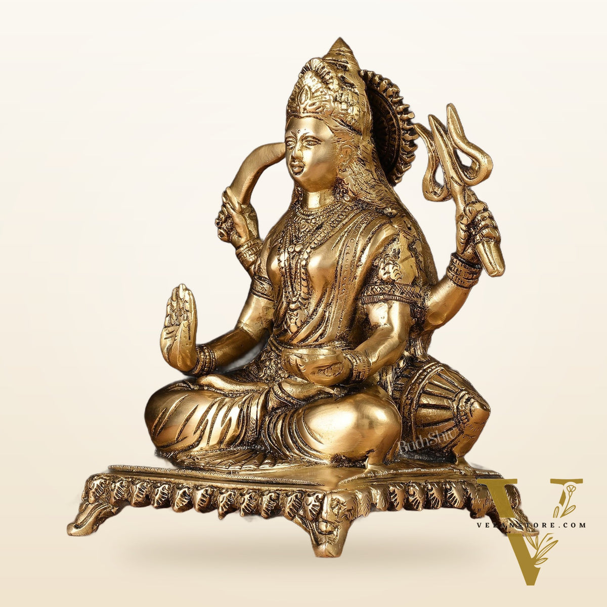 Pure Brass Santoshi Mata Idol 9"