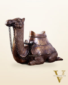 Pure Brass Seated Camel Statue – Vastu Approved Décor for Home or Office