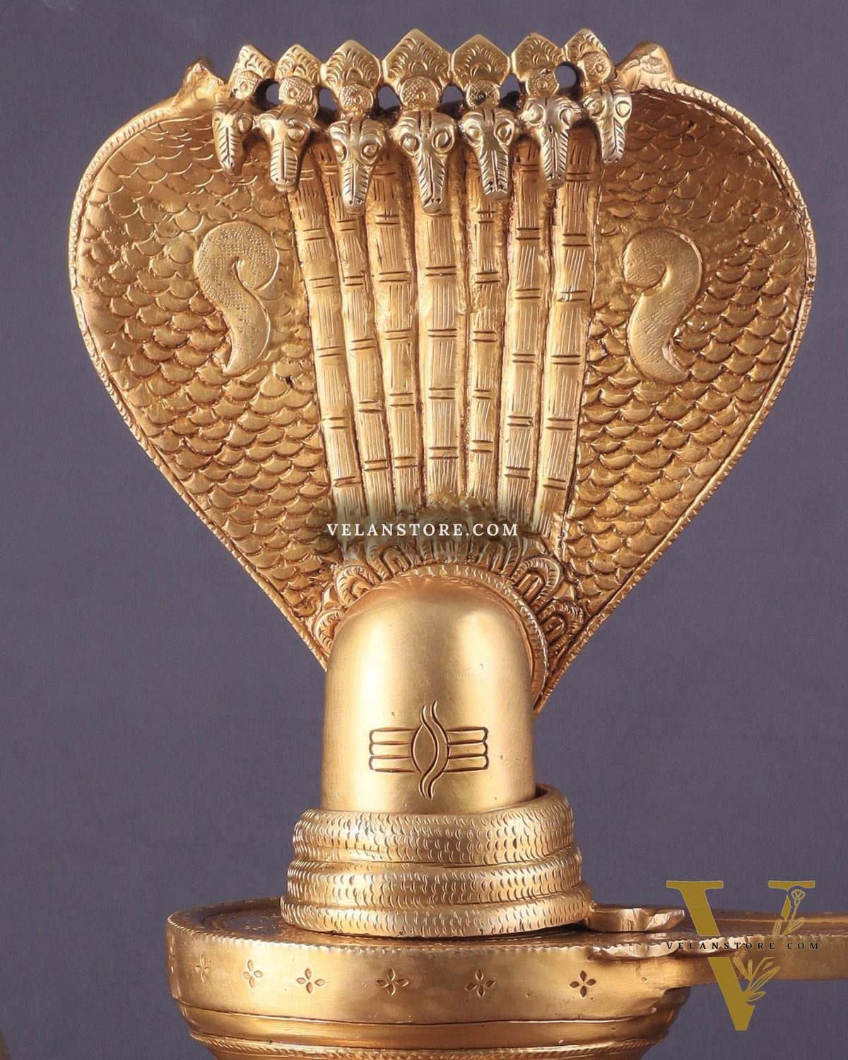 Pure Brass Shiva Lingam – 13.5"
