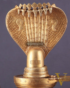 Pure Brass Shiva Lingam – 13.5"
