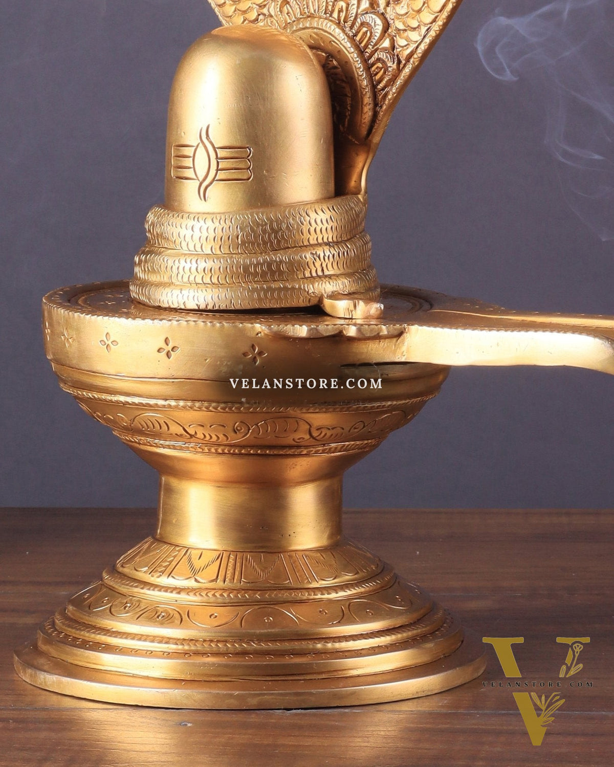 Pure Brass Shiva Lingam – 13.5"