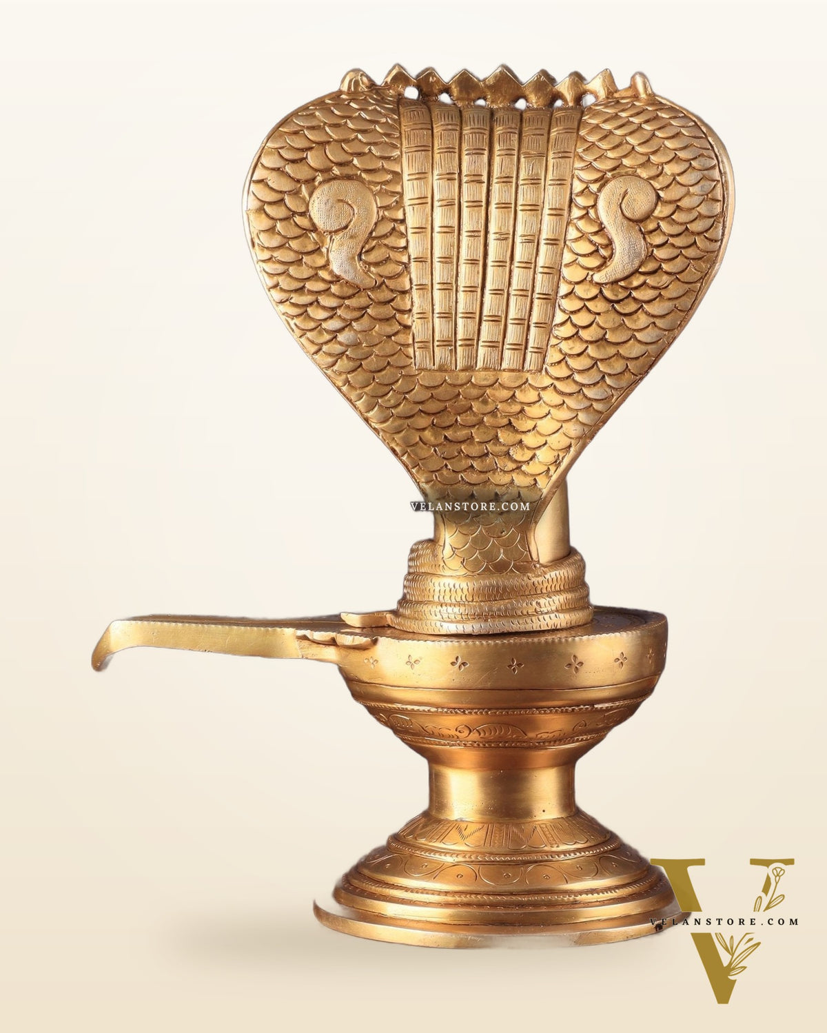 Pure Brass Shiva Lingam – 13.5"