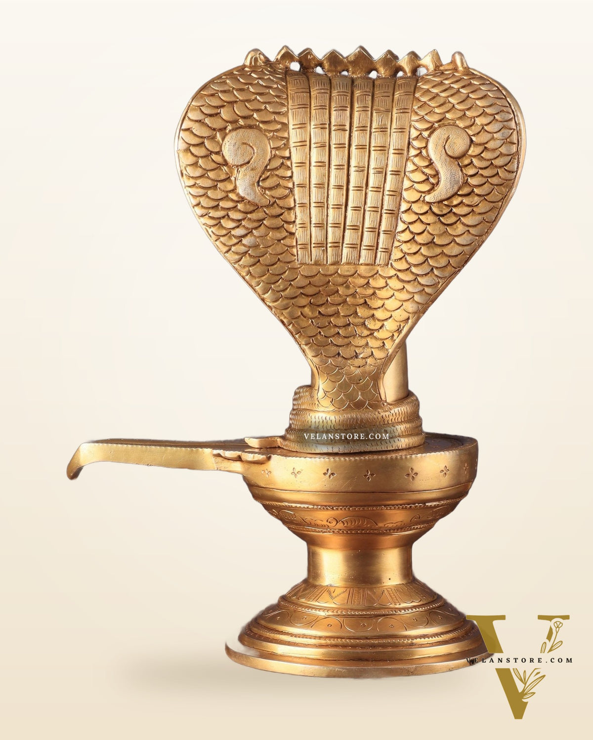 Pure Brass Shiva Lingam – 13.5"